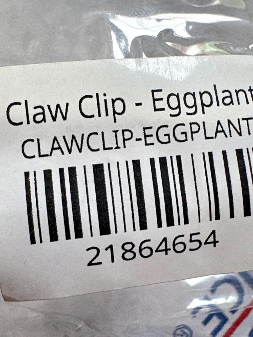Parke Claw Clip - Eggplant Purple NWT Hair Claw Clip - Picture 2 of 2